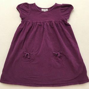 Maggie & Zoe, Girls Size 5T, Faded Plum Dress w Pockets, Knit Cotton Jersey